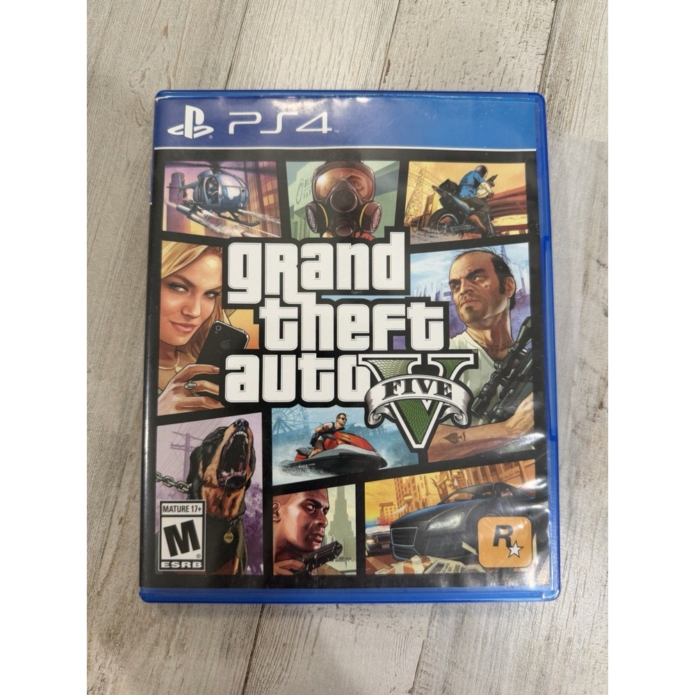 Grand Theft Auto V GTA 5 PS4 PlayStation 4 Rockstar Games Complete w/ Map